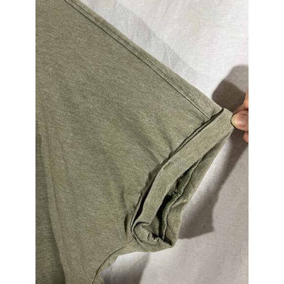 C&C California Women’s XL Green Short Sleeve Button Up Cotton Blouse - Picture 5 of 8